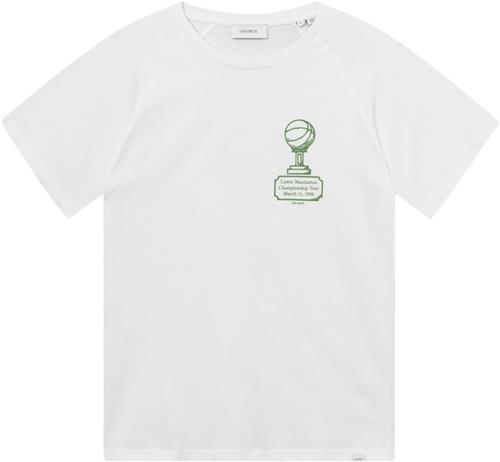 Les Deux Tournament Tshirt Mand White/vintage Green Kortærmede T-shirts Str XL - hos Magasin