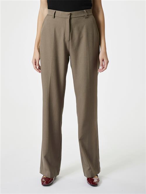 Neo Noir Alice Structure Pants Kvinde Khaki Bukser Med Lige Ben Str 40 - hos Magasin