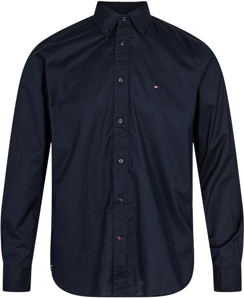 Tommy Hilfiger Core Flex Poplin RF Shirt Mand Desert Sky Langærmede Skjorter Str L - Bomuld hos Magasin