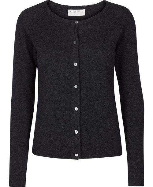 Se Rosemunde Cashmere Cardigan ls Kvinde Mørkegrå Cardigans Str L Cashmere - hos Magasin ved Magasin