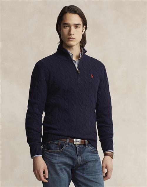 Polo Ralph Lauren 2/15 Wool/cash Rwslsl-plo Mand Blå Turtlenecks Str L - hos Magasin