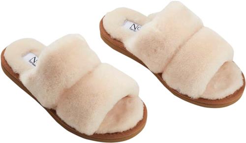 NATURES Collection Slippers Straps (of 100 New Zealand Sheepskin) Natur Kvinde Nature Hjemmesko Str 36 - hos Magasin