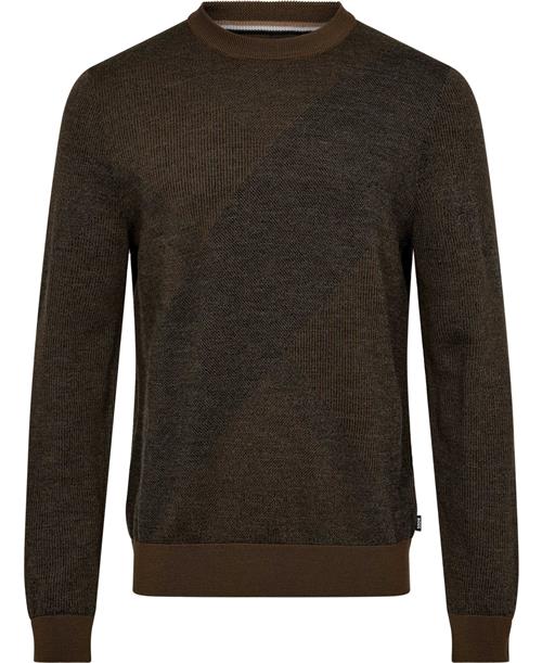 BOSS Heclaus Mand Open Green Sweaters Str XL - hos Magasin