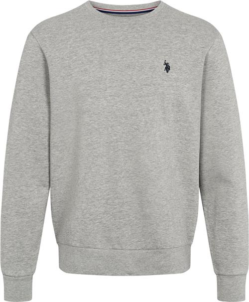 Se U.S. Polo Assn. Hugo Reg SW Uspa M Sweat Mand Grey Mélange Sweatshirts Str L - hos Magasin ved Magasin