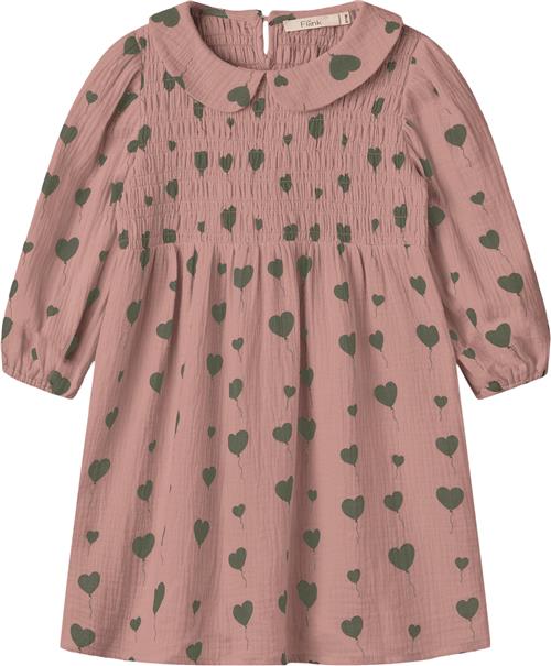 Fliink Love LS Dress Str 6Y/116 - Ash Rose Aop Kjoler hos Magasin