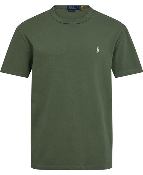 Polo Ralph Lauren 16/1 Jerseyssl-tsh Mand Cargo Green Kortærmede T-shirts Classic Fit Str M - Bomuld hos Magasin