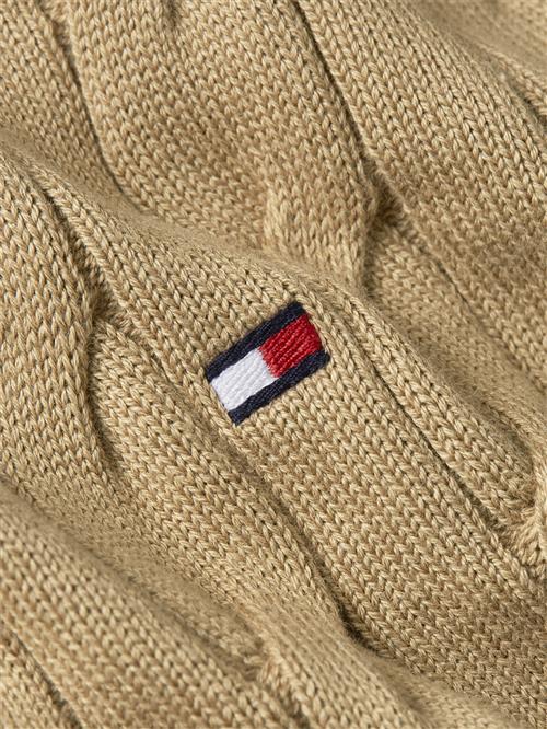 Tommy Hilfiger Classic Cotton Cable Crew Neck Mand Safari Canvas Sweaters Str XL - hos Magasin