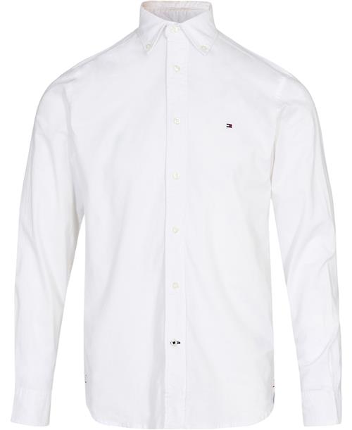 Tommy Hilfiger Core 1985 Flex Oxford RF Shirt Mand White Langærmede Skjorter Str S - Bomuld hos Magasin