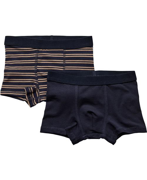 BAKITO by Magasin Du Nord Collection BAKITO by Magasin Boys Boxers 2pack Str 8 Navy Blazer / Cartouche Stripe Underbukser Bomuld