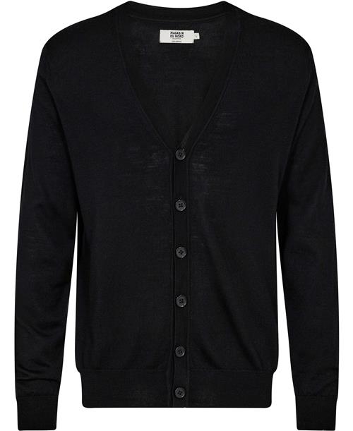 Magasin du Nord Collection Magasin Morgan 3 100 RWS Merino Wool Mand Black Cardigans Str L Merino