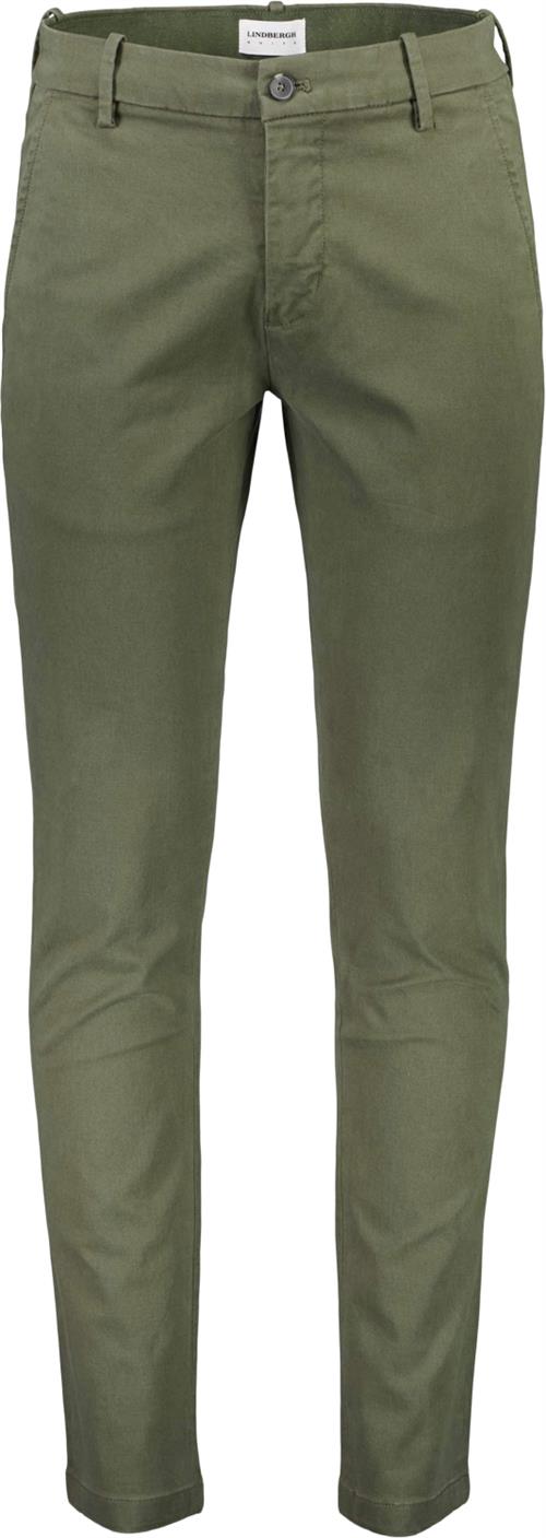 Lindbergh Chinos med Superflex Mand Grøn Chinos Str 32/32 - hos Magasin