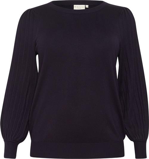 Kaffe Curve Kcloni Knit Pullover Kvinde Dawn Purple Sweaters Str S - hos Magasin