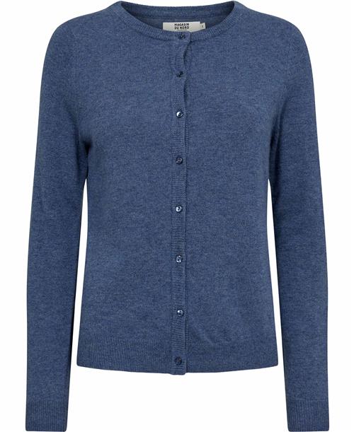 Magasin du Nord Collection Magasin Myrna 3 RWS Cardigan Lambswool Kvinde Blue Copenhagen Melange Cardigans Str S Uld