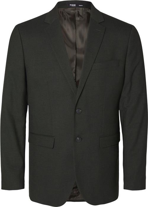 Se Selected Homme Slhslimneil BLZ Noos Mand Brun Blazere Slim Fit Str 46 - hos Magasin ved Magasin