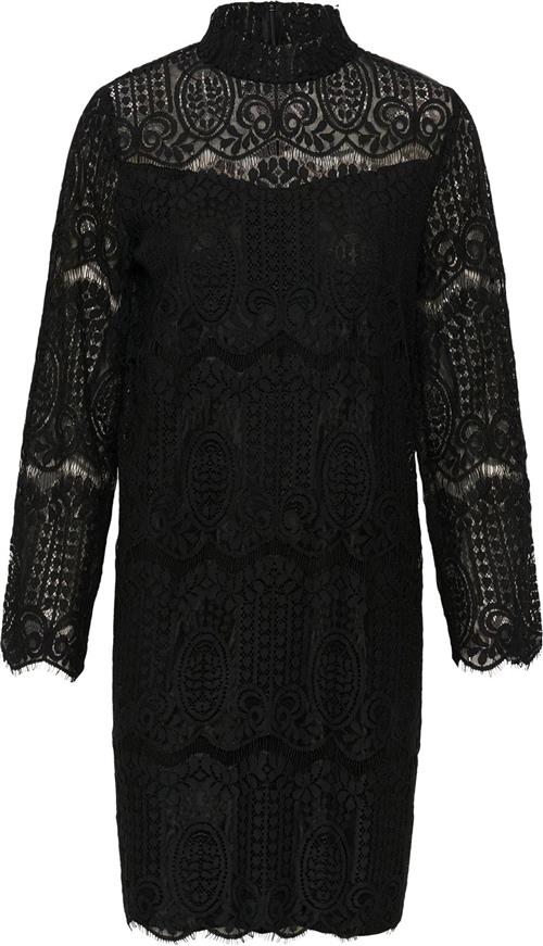 Culture Cuima Lace Short Dress Kvinde Black Korte Kjoler Str XS - hos Magasin