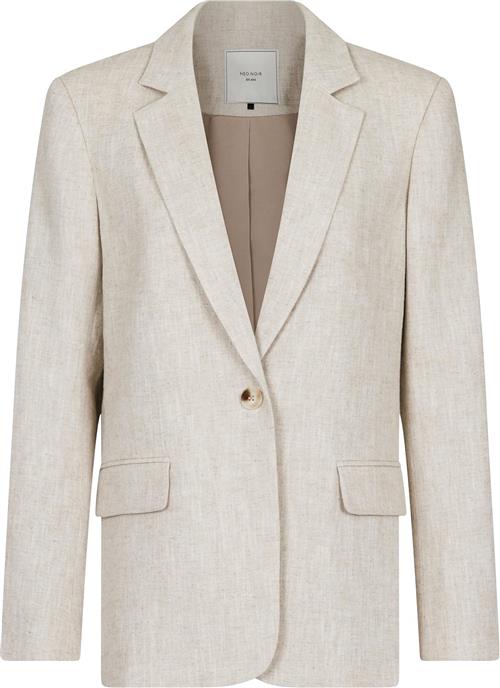 Se Neo Noir Jarmon Ramie Blazer Kvinde Natural Blazere Str 42 - hos Magasin ved Magasin