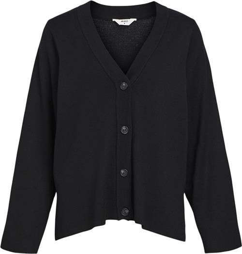 Se Object Objester L/S Cardigan Noos Kvinde Black Cardigans Regular Fit Str L - hos Magasin ved Magasin