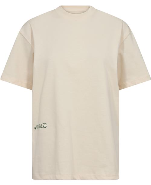 Woodbird Wbbalo Vase Tee Mand Off White - Green Kortærmede T-shirts Casual Fit Str S - Bomuld hos Magasin