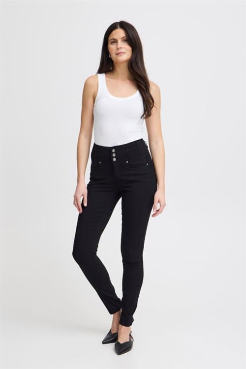 Se Fransa Zalin 2 Kvinde (Noos) Black Skinny Jeans Tight Fit Str 42 - hos Magasin ved Magasin