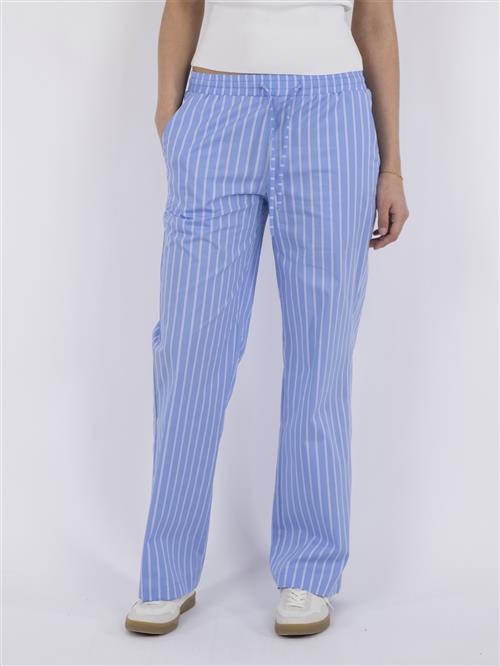 Se Neo Noir Sonar Double Stripe Pants Kvinde Light Blue Bukser Med Lige Ben Str 40 - hos Magasin ved Magasin