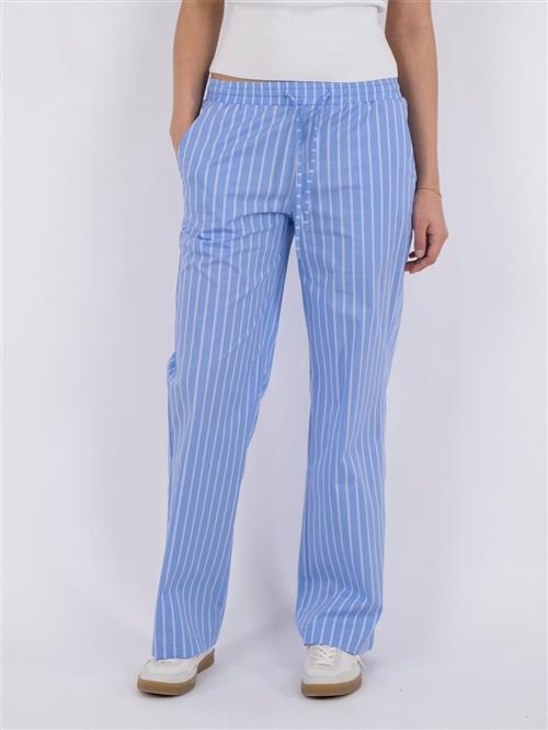 Se Neo Noir Sonar Double Stripe Pants Kvinde Light Blue Bukser Med Lige Ben Str 38 - hos Magasin ved Magasin