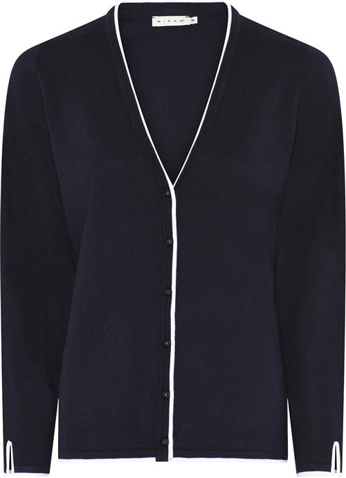 Se Micha BB Cardigan_ Bbviscoseknitw.Ed Kvinde Navy Cardigans Str L - hos Magasin ved Magasin