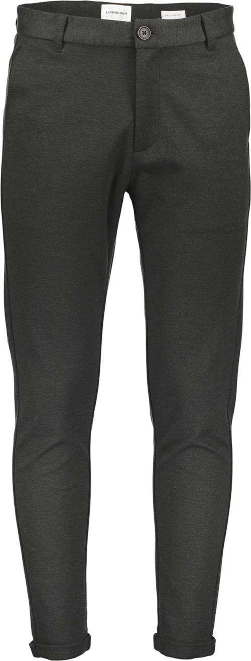 Se Lindbergh Superflex Knitted Cropped Pant Mand Army Mix Chinos Str XL - hos Magasin ved Magasin