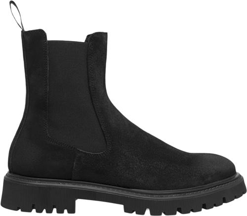 Les Deux Tatum Suede Chelsea Boot Mand Black Chelsea Boots Str 41 - hos Magasin