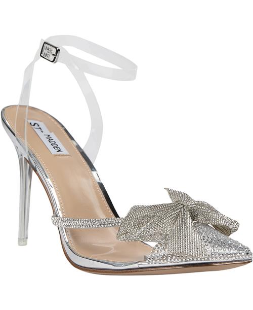 Steve Madden Virtuous Sandal Kvinde Clear Højhælede Sandaler Str 44 - hos Magasin