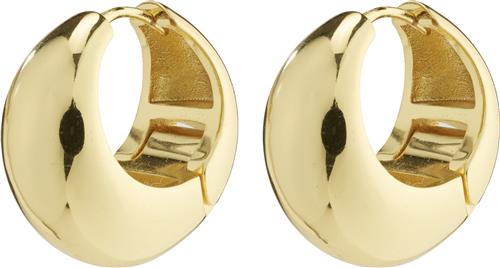 Se Pilgrim Ioanna Recycled Chunky Hoops Goldplated one size - Creoler hos Magasin ved Magasin