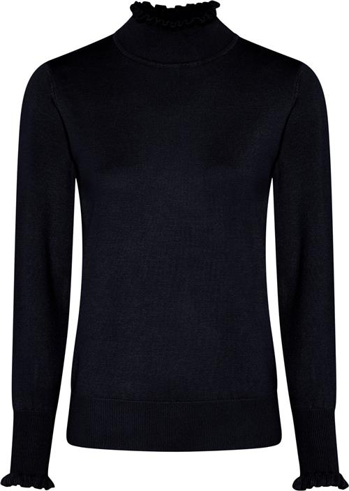 Micha Bbjumper_ BB Autumnviscoseknit Kvinde Navy Rullekraver Str XL - hos Magasin