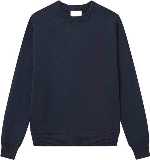 Les Deux Gary Cotton Knit 2.0 Mand Dark Navy Sweaters Str S - hos Magasin