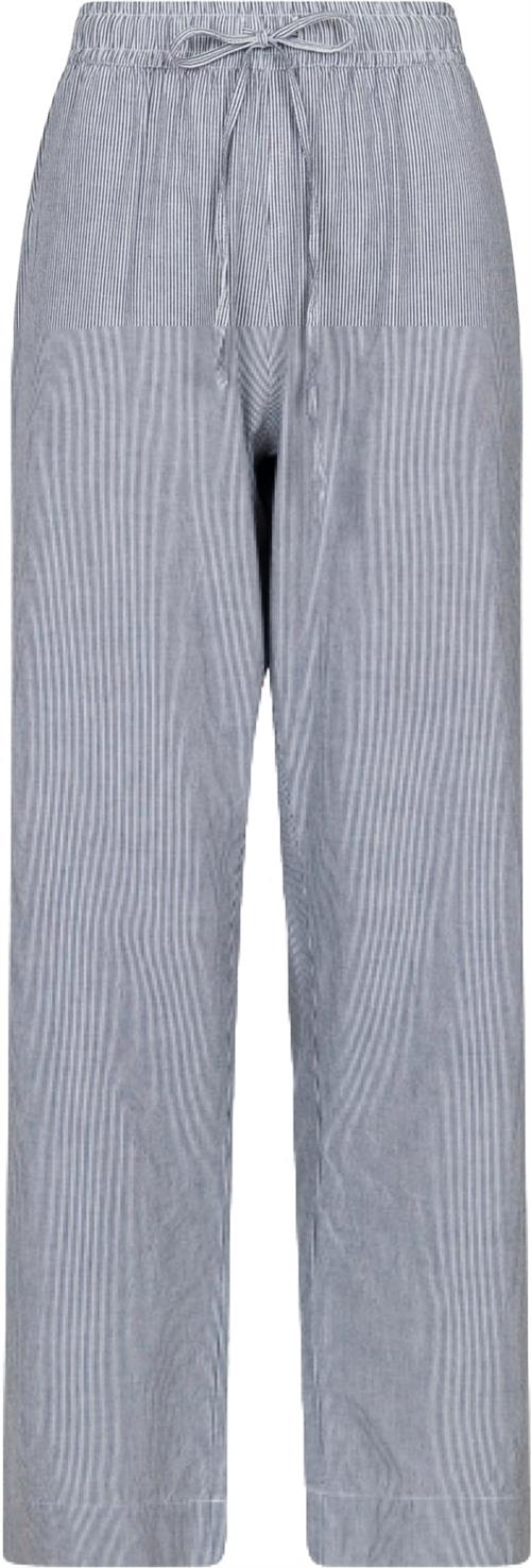 Neo Noir Sonar Mini Stripe Pants Kvinde Dark Navy Bukser Med Brede Ben Str 42 - hos Magasin