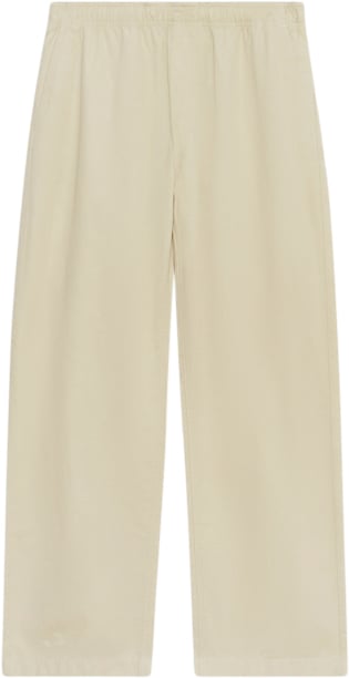 Wood Wood Lee Washed Twill Trousers Mand Oyster Casual Bukser Str S - hos Magasin