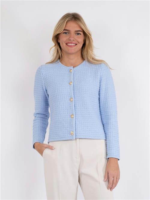 Neo Noir Limone Knit Jacket Kvinde Light Blue Overgangsjakker Str 34 - hos Magasin