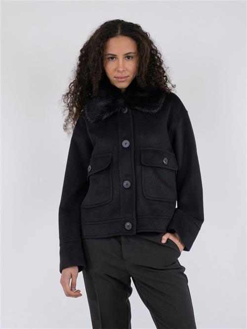 Neo Noir Pitti Wool Jacket Kvinde Black Overgangsjakker Str 38 - Uld hos Magasin