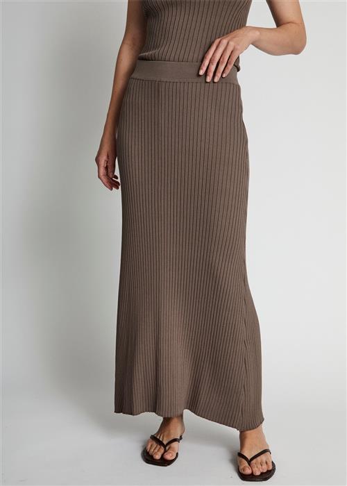 Bruun & Stengade BS Desiree Skirt Kvinde Mink Maxi Nederdele Str S - hos Magasin