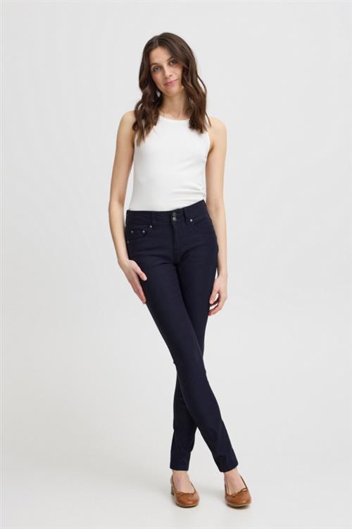 Se Fransa Zalin 2 Pant Kvinde (Noos) Dark Peacoat Skinny Jeans Tight Fit Str 46 - hos Magasin ved Magasin