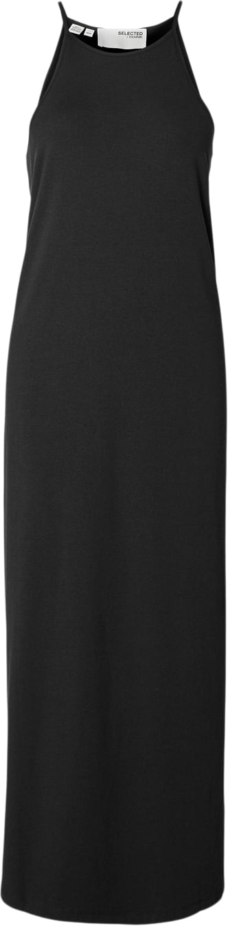 Selected Femme Slfanola SL Ankle Dress Kvinde Sort Maxi Kjoler Str S - hos Magasin