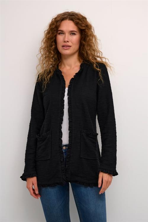 Se Cream Crmellie Cardigan Kvinde Pitch Black Blazere Str S - hos Magasin ved Magasin