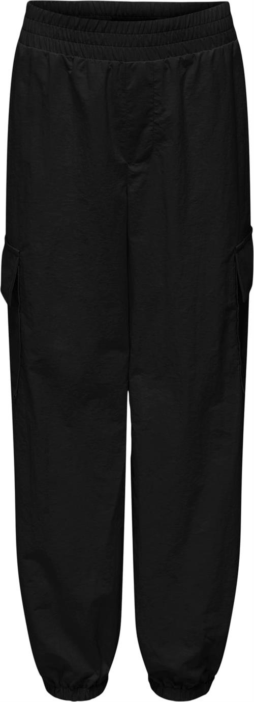 ONLY Kogecho Cargo Parachute Pant PNT Str 158 - Sort Bukser hos Magasin