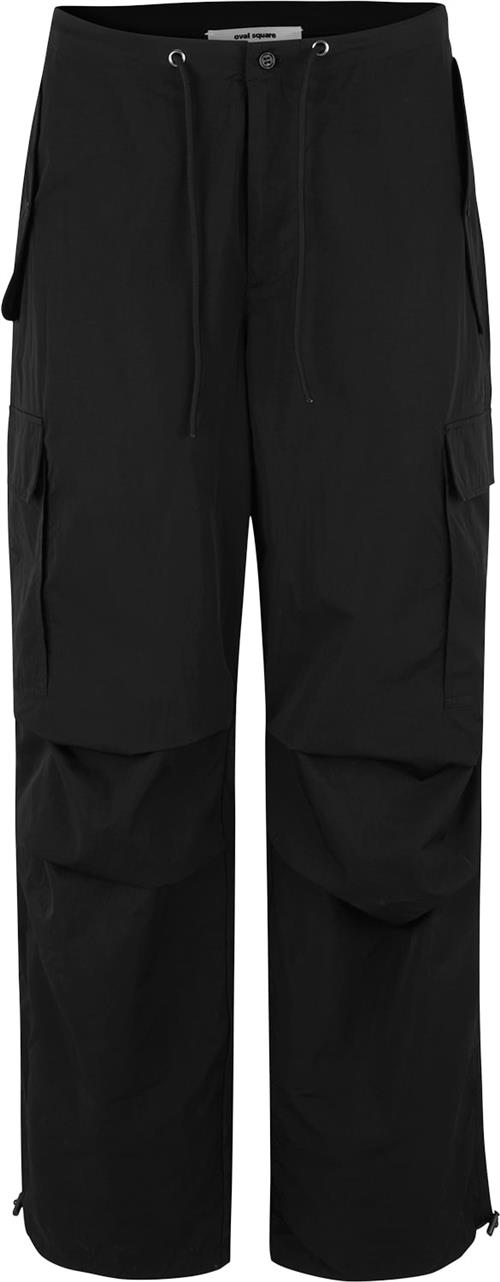 Oval Square Oscash Cargo Pants Kvinde Black Bukser Med Lige Ben Str XS - Polyester hos Magasin