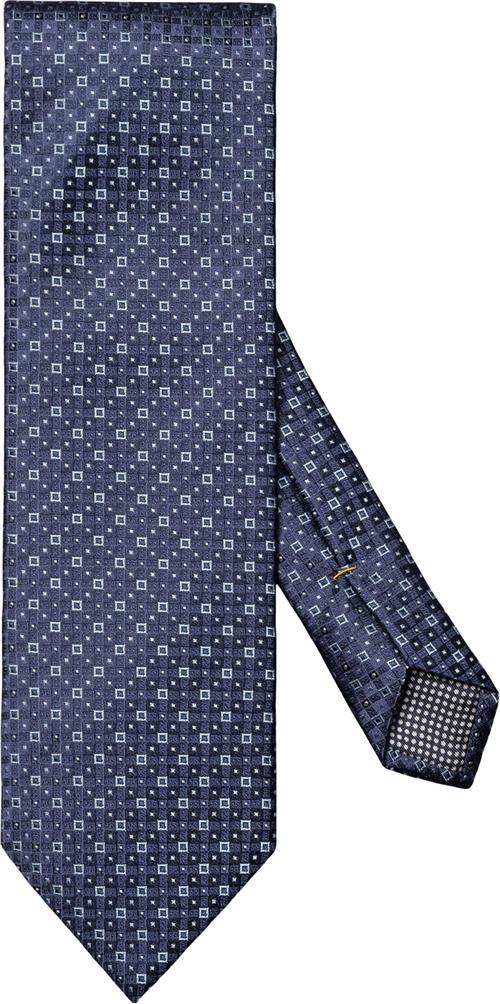 Se ETON Dark Blue Geometric Silk Tie 80 - Slips Silke hos Magasin ved Magasin