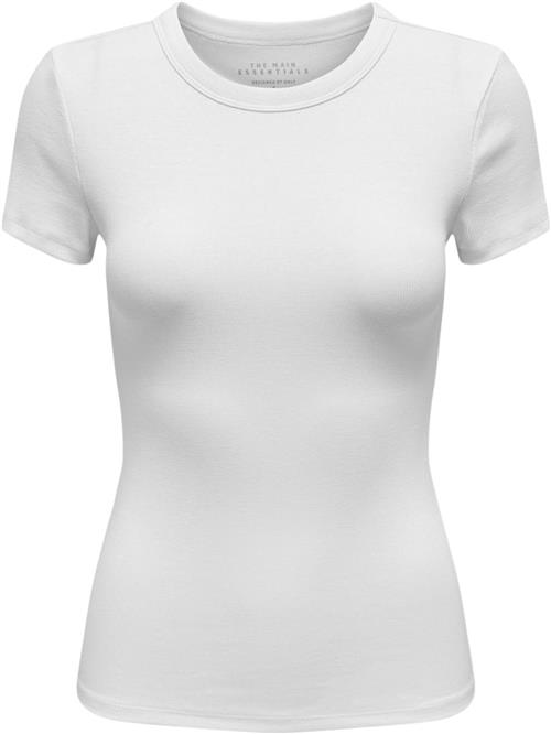 Se ONLY Onleasy S/S Oneck TOP BOX JRS Kvinde Bright White Toppe Regular Fit Str M - hos Magasin ved Magasin