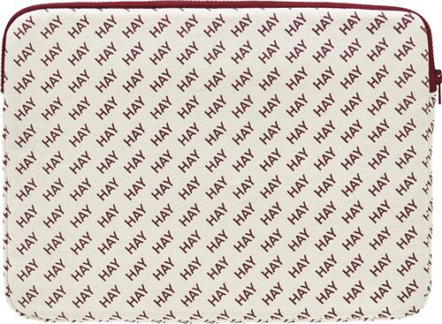 Hay HAY Logo Laptop Coverburgundy H26 X W35 X L1 - Computer Covers Bomuld hos Magasin