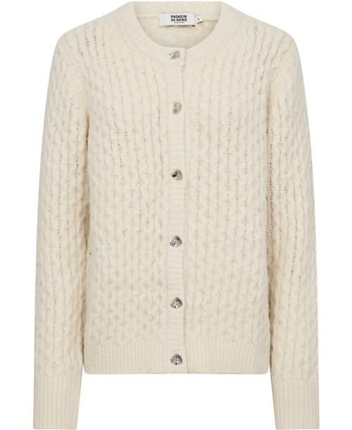 Se Magasin du Nord Collection Magasin Avelyn 3 GRS Kvinde Star White Cardigans Str M ved Magasin