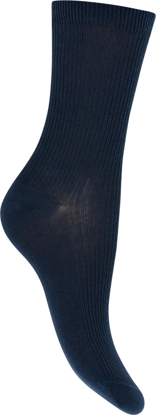 mpWoman Fine Cotton rib Socks Ankelstrømper Str 40/42 - Bomuld hos Magasin