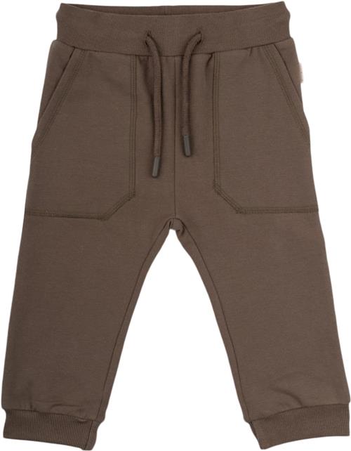 Se PETIT PIAO Sweat Pants Line Str 80 cm - Chocolate Brown S Bukser Bomuld hos Magasin ved Magasin