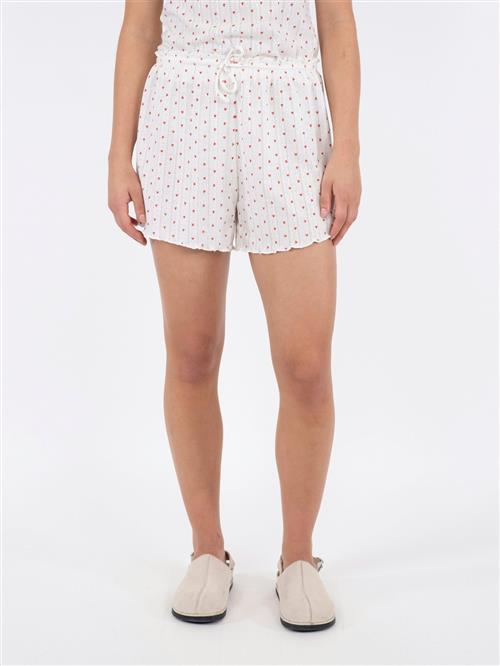 Se Neo Noir Merritt Pointelle Heart Shorts Kvinde White Casual Shorts Str 38 - hos Magasin ved Magasin