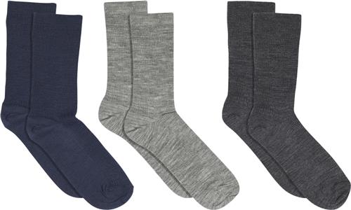 Se mpWoman Fine Wool rib Socks 3-packs Ankelstrømper Str 37/39 - hos Magasin ved Magasin